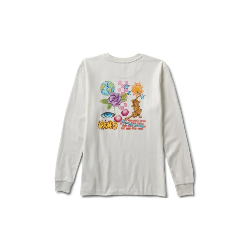 Double Belief Liberty X Vans MANGA LARGA BLANCA Sweatshirts Women's White-1