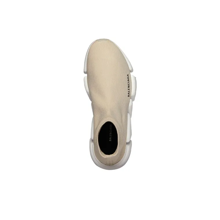 Balenciaga Speed 2.0 Recycled Sole Transparent Sole Beige-2