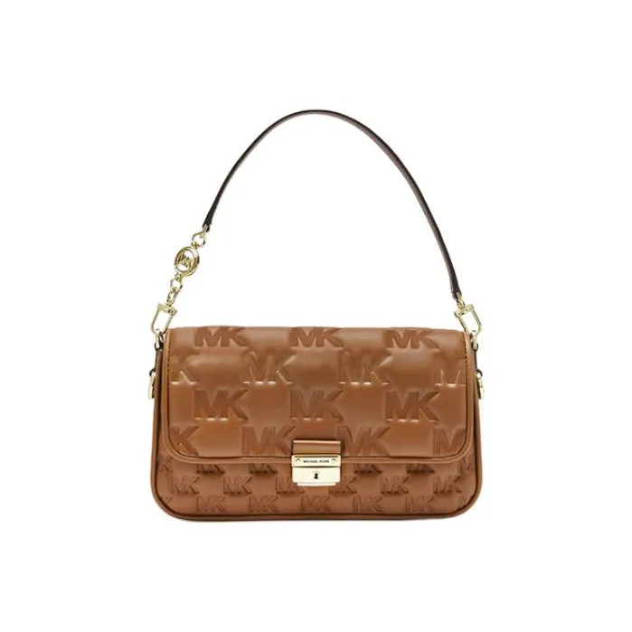 MICHAEL KORS Bradshaw Artificial Leather Shoulder Bag Crossbody Bag Shoulder Bag Women's Leather Brown-0