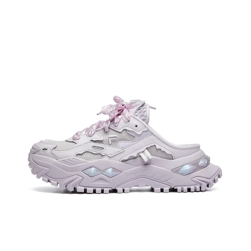 FILA FUSION Bianco Mule Shoes 'Purple' Women's-0