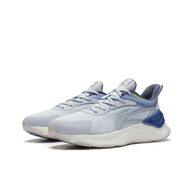 LiNing YueYing Element Shock Absorbers With Slip Resistant Features Low Top Running Shoes Men's Blue Purple-2