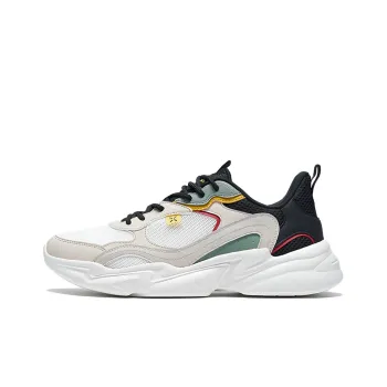 XTEP Anti Slip Wear Resistant Breathable Lightweight Low Top Sports Casual Shoes Men's White Black