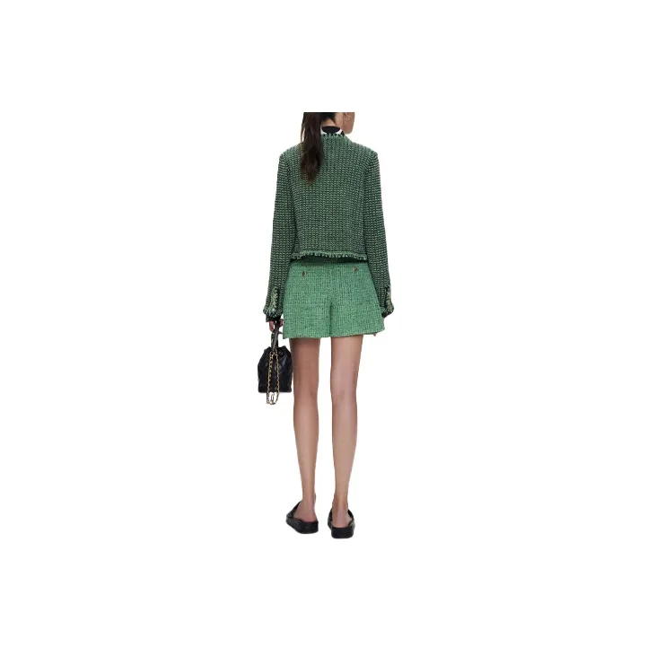 CHANEL Jackets Coats Women's Green-1
