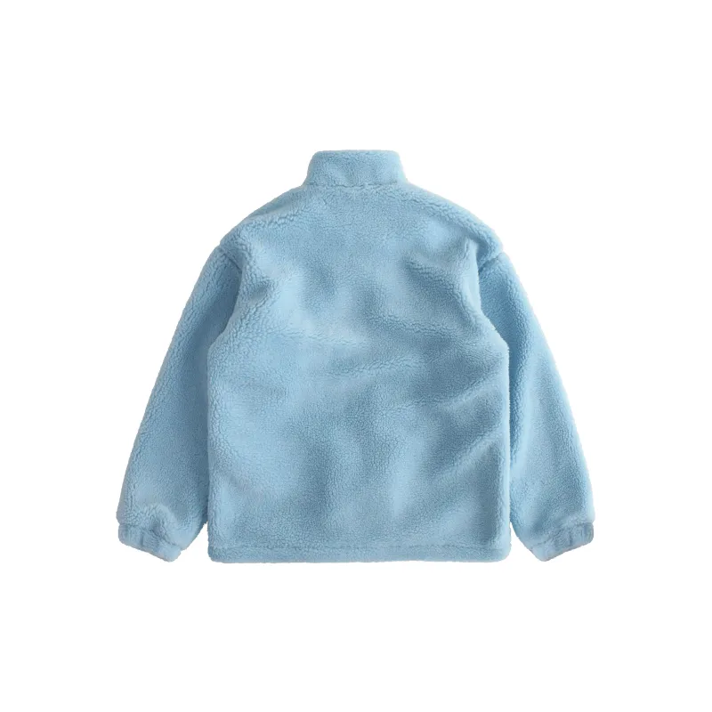 BLUELANDINC Velvet-feel Coat Unisex-5