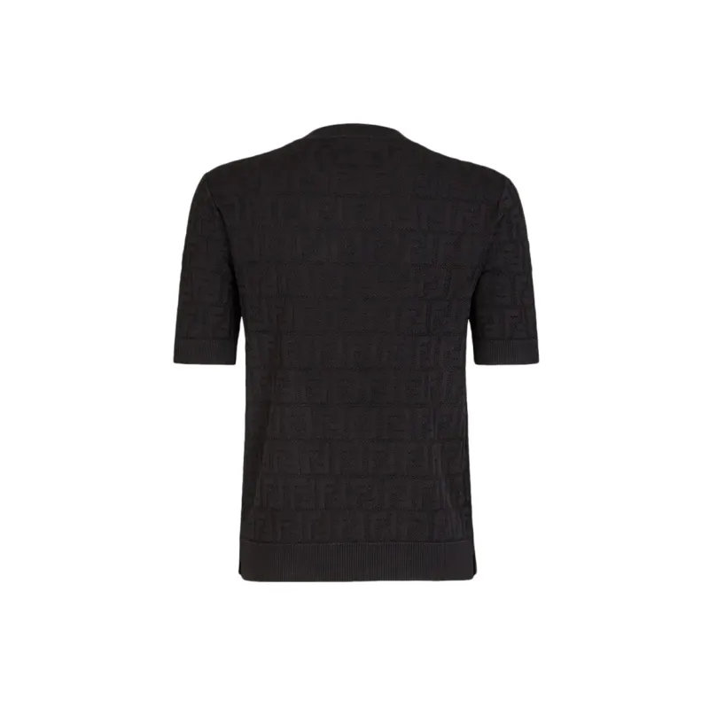 FENDI By Marc Jacobs Cotton And Viscose Jumper Black-1