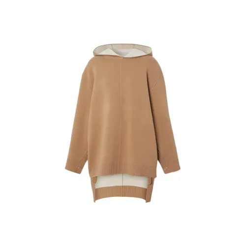 Burberry Cashmere Sweaters Women's Warm Camel