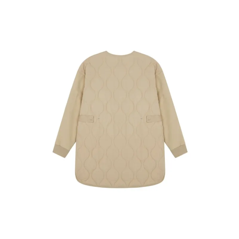 New Balance Puffer Jacket Winter Women's Beige-3