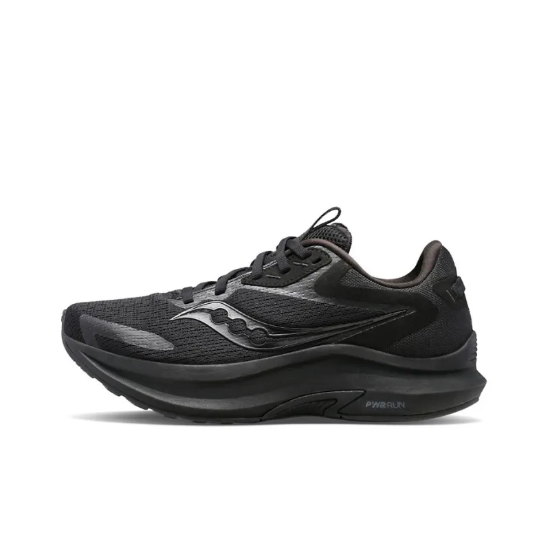 Saucony Axon 2 Cushioning, Slip Resistant, Abrasion Resistant, Lightweight Low Top Running Shoes Men's Black-0