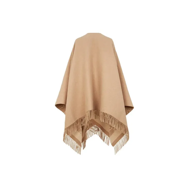 FENDI Fringed Detailed Poncho-1