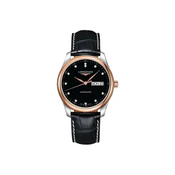 LONGINES Master Collection Mechanical Movement Men's Watch Black Dial Leather Watch Bands L2.755.5.59.2