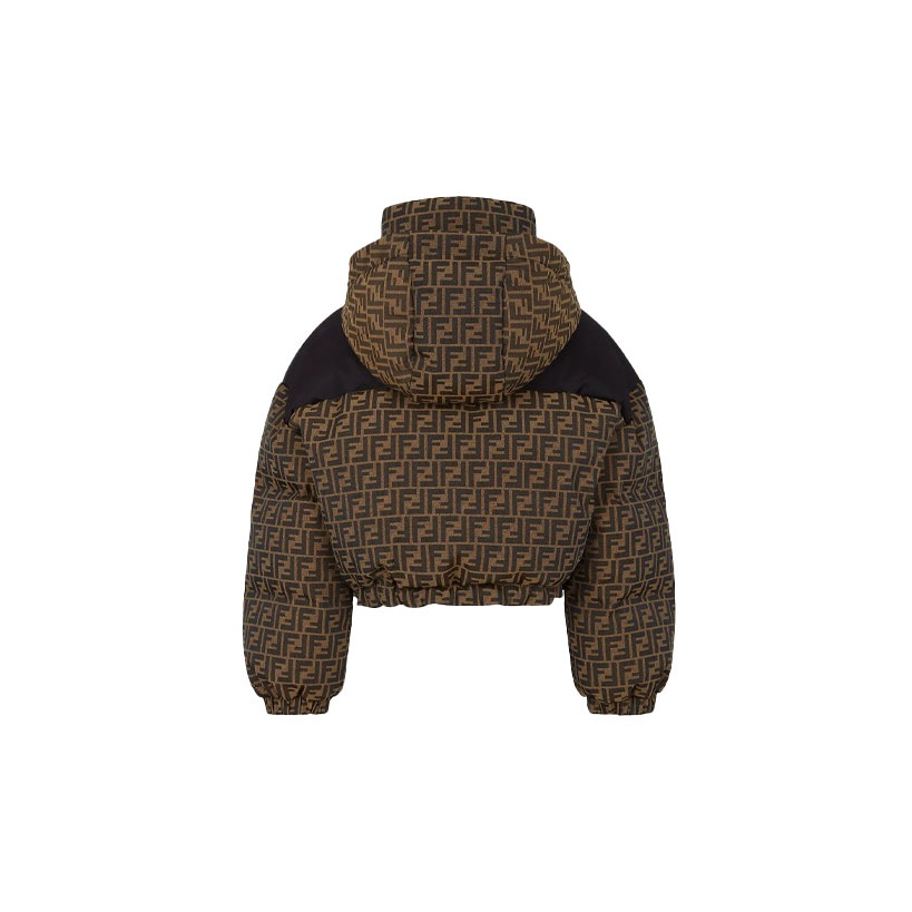 FENDI Down Jackets Women's Brown - POIZON