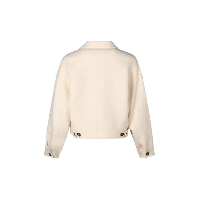 WEEKEND MaxMara Cropped Coats Women's Ecru-1