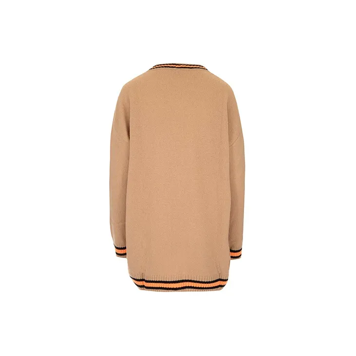 MSGM FW21 Loose Fit Knitwear Women's Light Brown-1