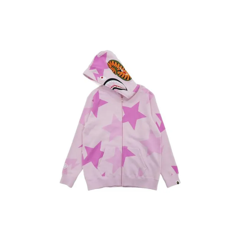 Bape Sta Shark Hoodie Purple-1