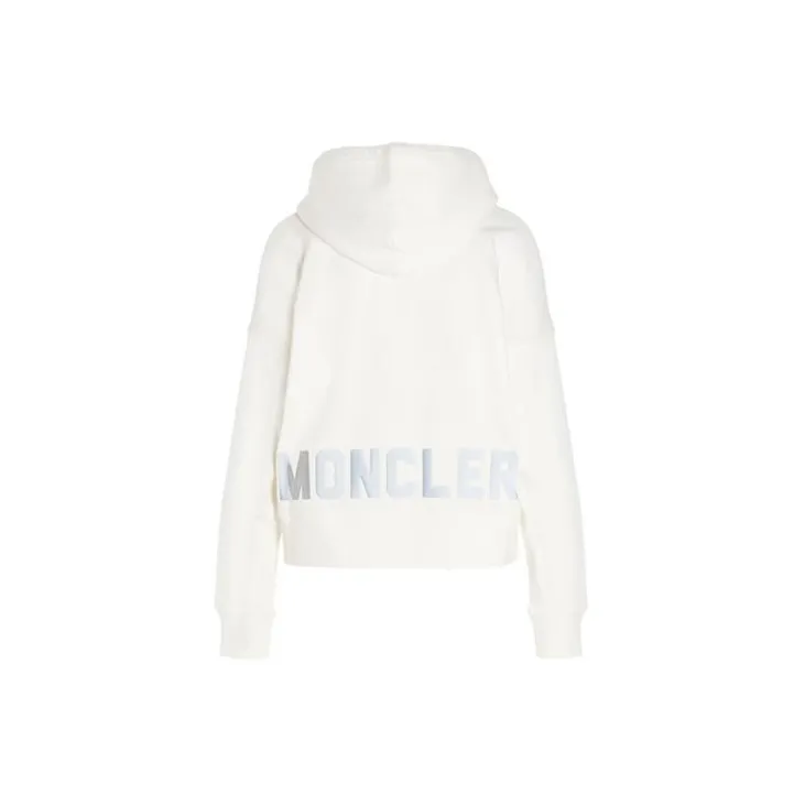 Moncler Hooded Sweater 'White'-1