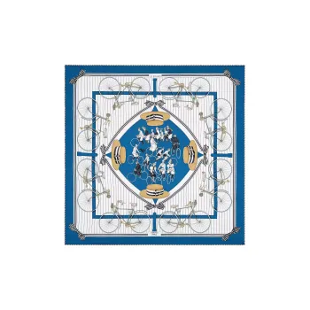 HERMES Les Becanes Silk Scarves Women's