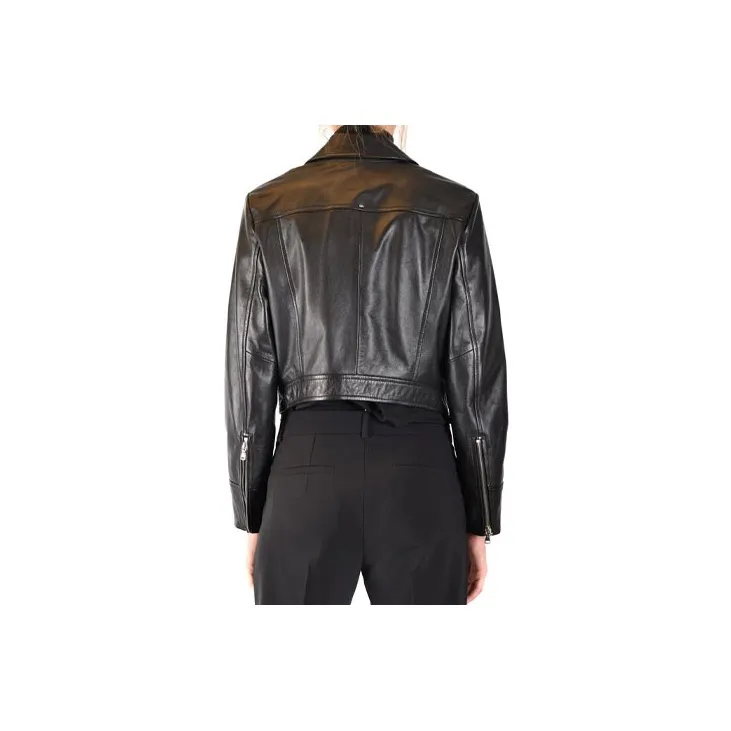 SportMa Leather Jacket Women's Black-1