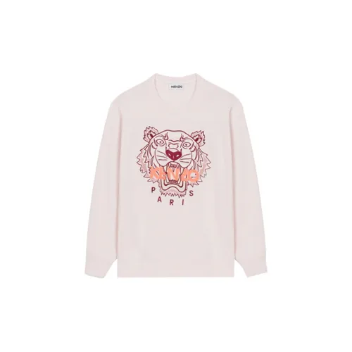 KENZO Printing Round-neck Sweatshirt Pink Wmns