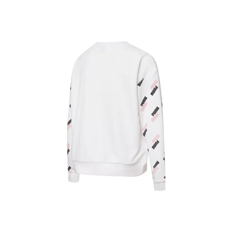 PUMA Power Aop Sweatshirt Women's White-1