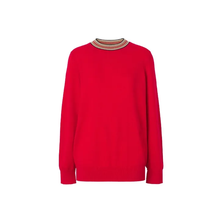 Burberry Cashmere Sweater Women's Bright Red-2