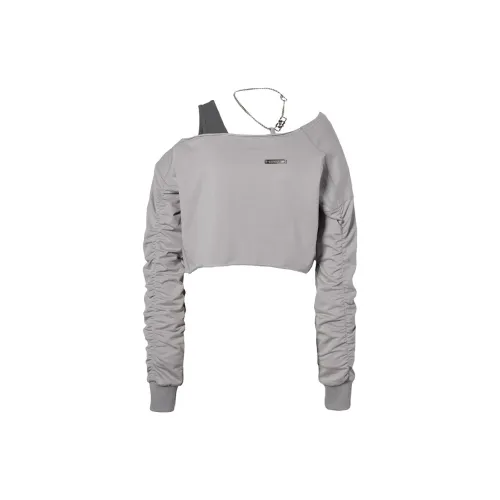 MEETLADY Sweatshirts Women's Concrete Gray