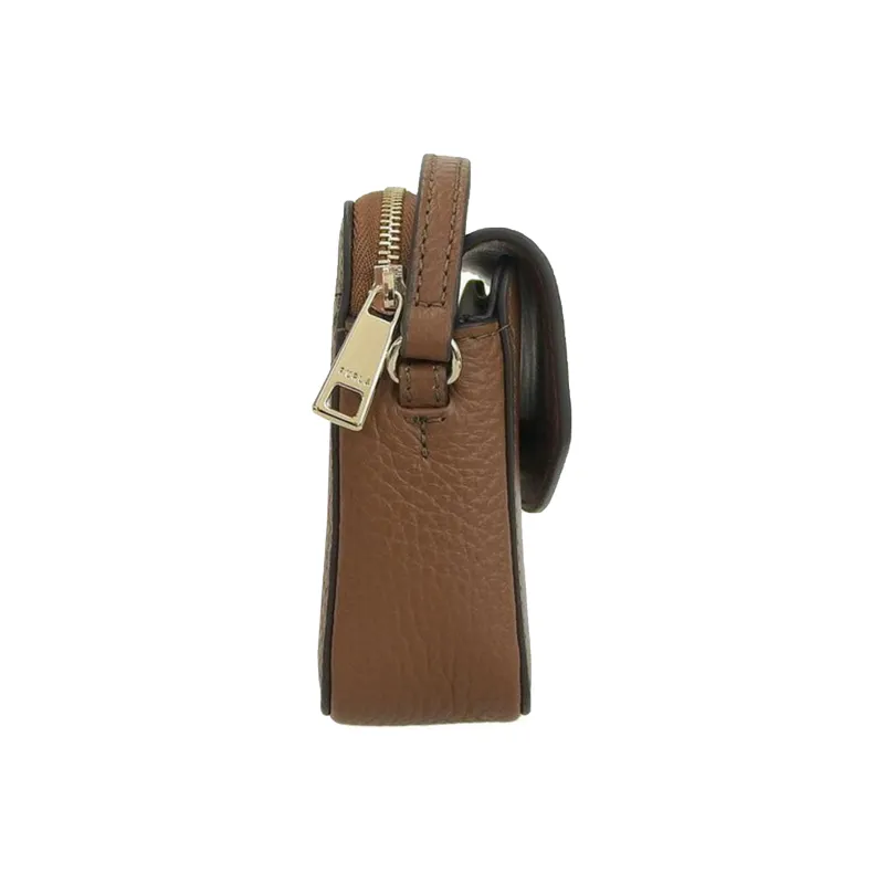 Furla Primula Calfskin Leather Shoulder Bag Women's Brown-2