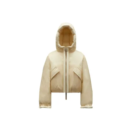 Moncler Down Jackets Women's Cream White