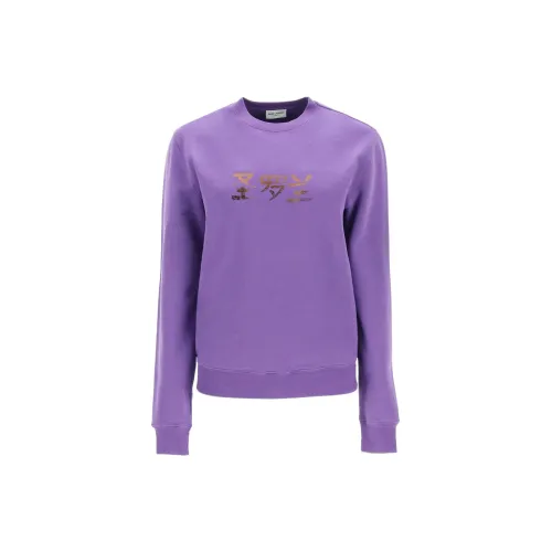 SAINT LAURENT Sweatshirts Women's Purple