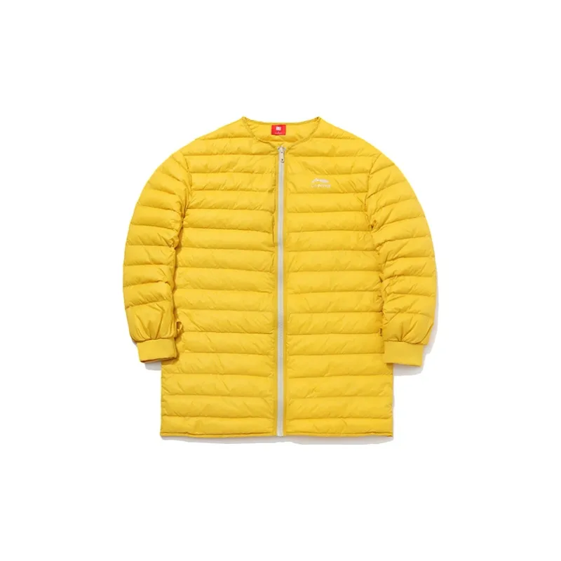 LiNing Down Jacket Women's Yellow Gray-4