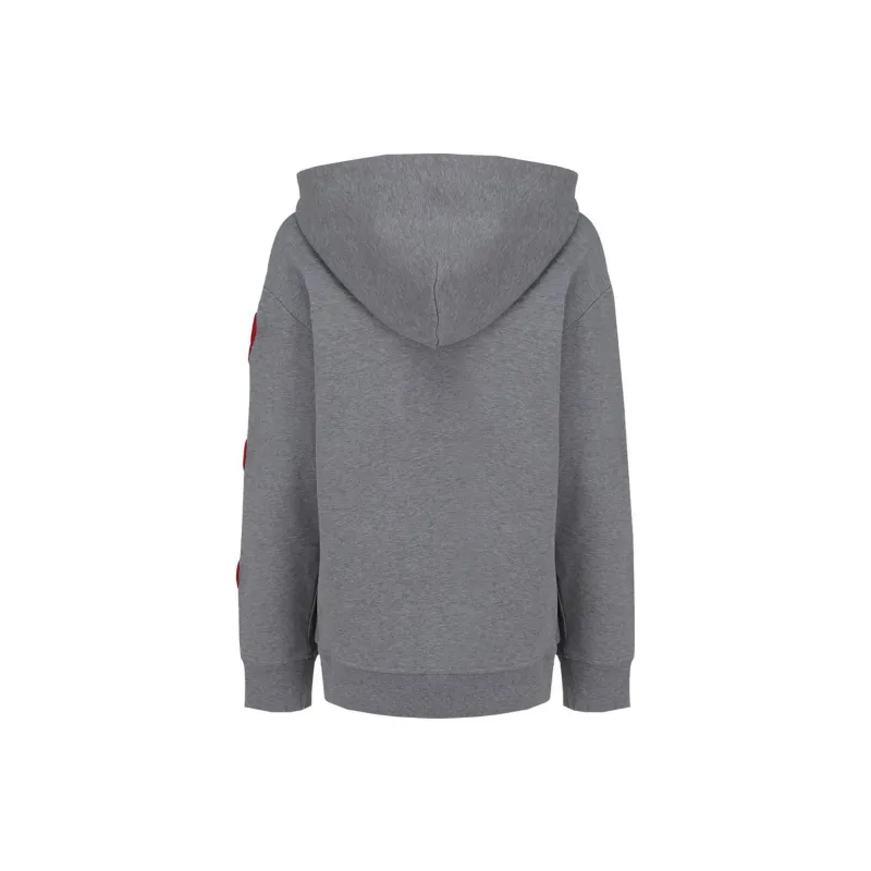 LOVE MOSCHINO Sweatshirt Coat Women's Gray-1