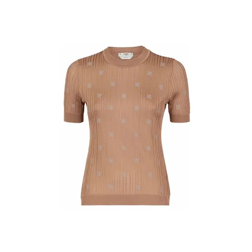 FENDI Knitwear Women's Light Brown