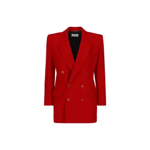 SAINT LAURENT Business Suits Women's Red