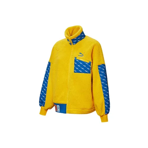 PUMA Velvet Jackets Women's Yellow