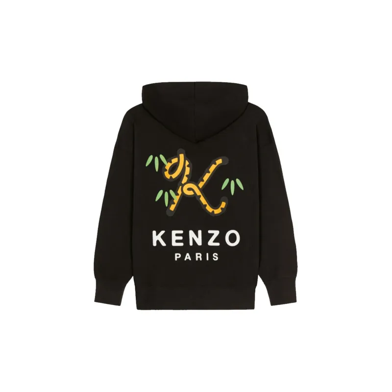 KENZO X Nigo Tiger Tail Oversized Women's Hoodie Black-1