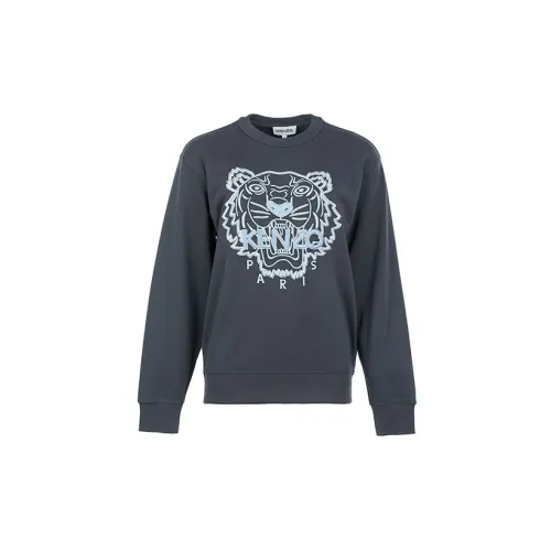 KENZO Tigers Embroidery Sweatshirt Dark-Blue Wmns