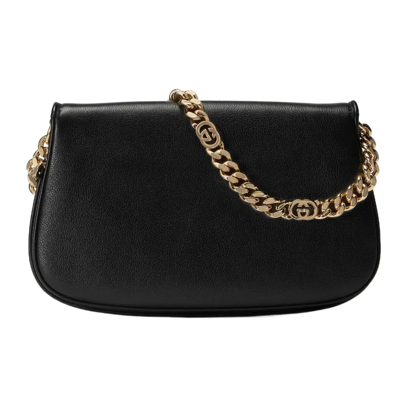 GUCCI Blondie Leather Chain Bag Shoulder Bag Crossbody Bag, Shoulder Bag Women's Black-3