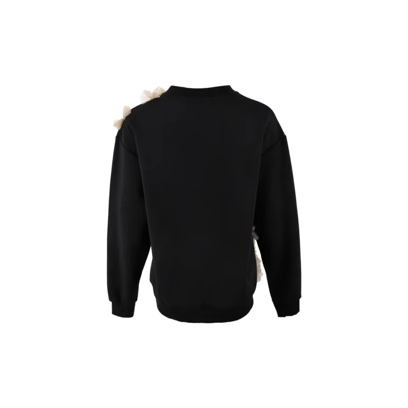 CLOUD SEASON Crew Neck Loose Fit Sweatshirt Women's-3