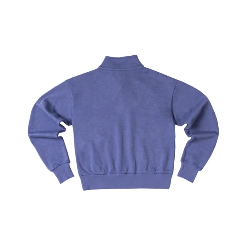 Champion Stand Collar Loose Fit Regular Sweatshirt Women's Light Blue-1