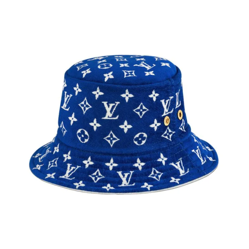 LOUIS VUITTON Blue Bucket Hats Unisex-0