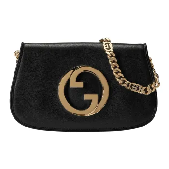 GUCCI Blondie Leather Chain Bag Shoulder Bag Crossbody Bag, Shoulder Bag Women's Black