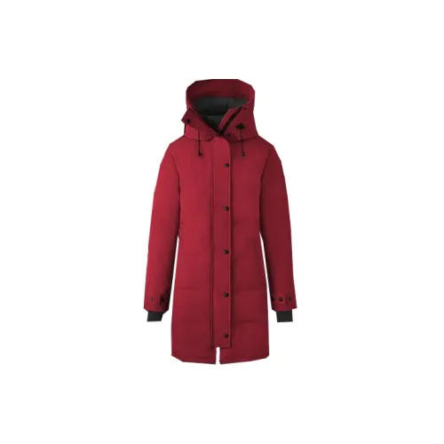 Canada Goose Shelburne Series Down Jackets Women's Berry Red