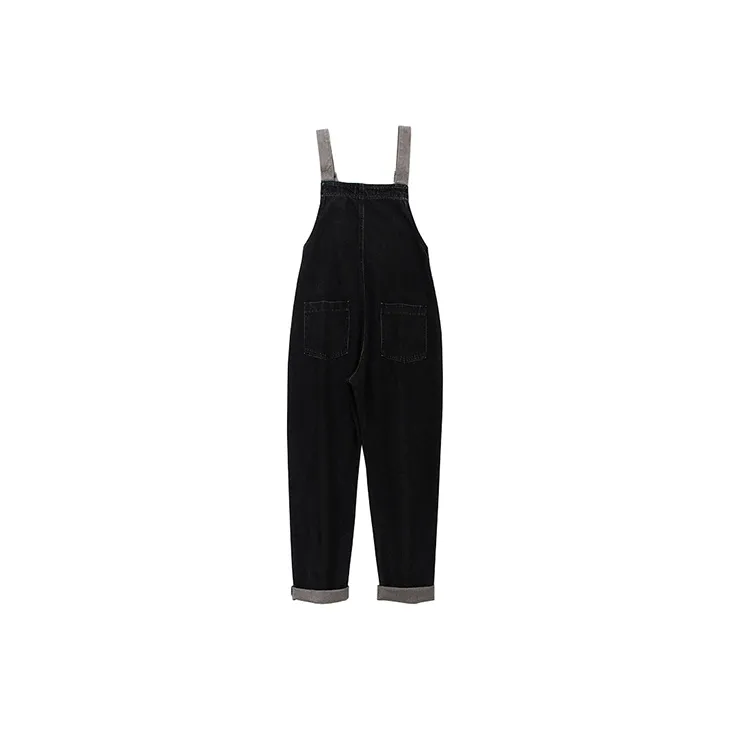 SOON FLOWER Overalls Summer Women's Black-3