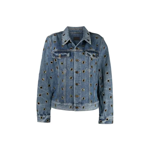 SAINT LAURENT Denim Jackets Women's Blue