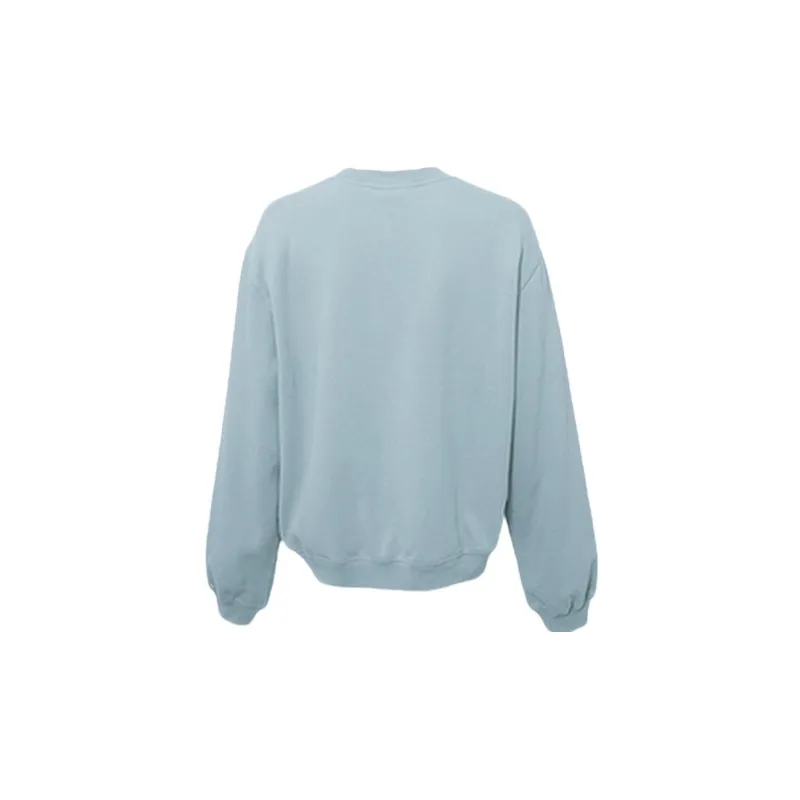 UPON PRO Crew Neck Loose Fit Sweatshirt Women's Gray Blue-1