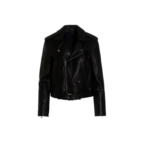 THEORY Leather Jackets Women's Black