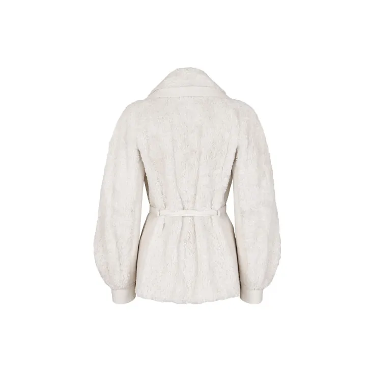 FENDI SS22 Leather Jacket Women's White-1