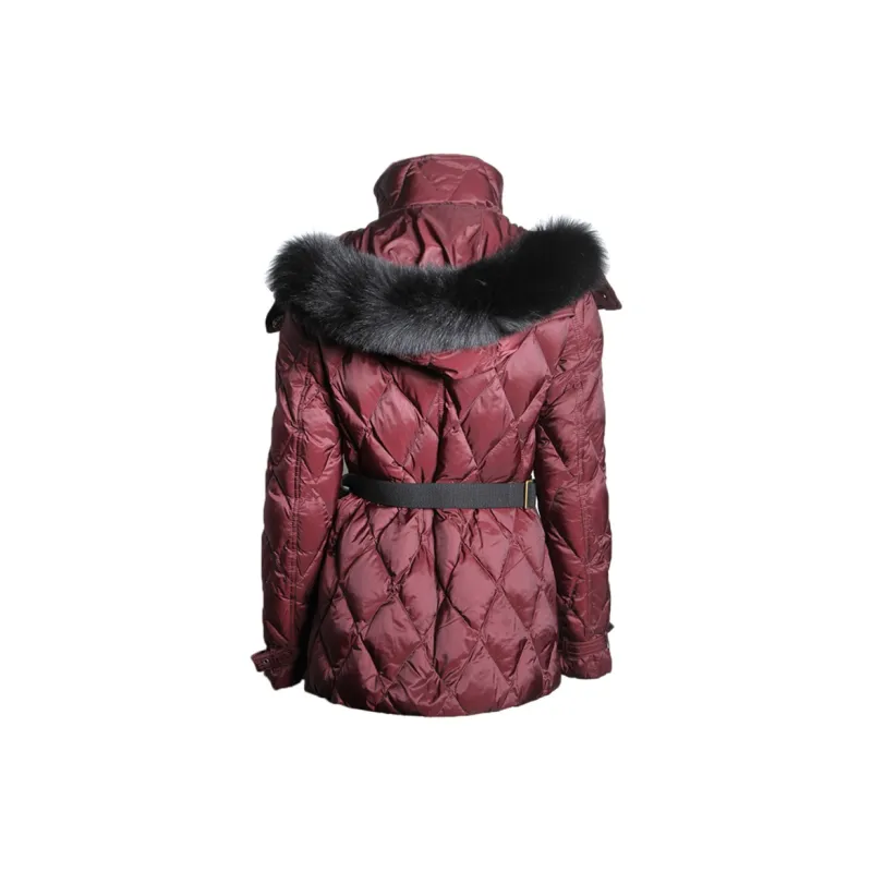 Burberry Down Jackets Women's Burgundy-1