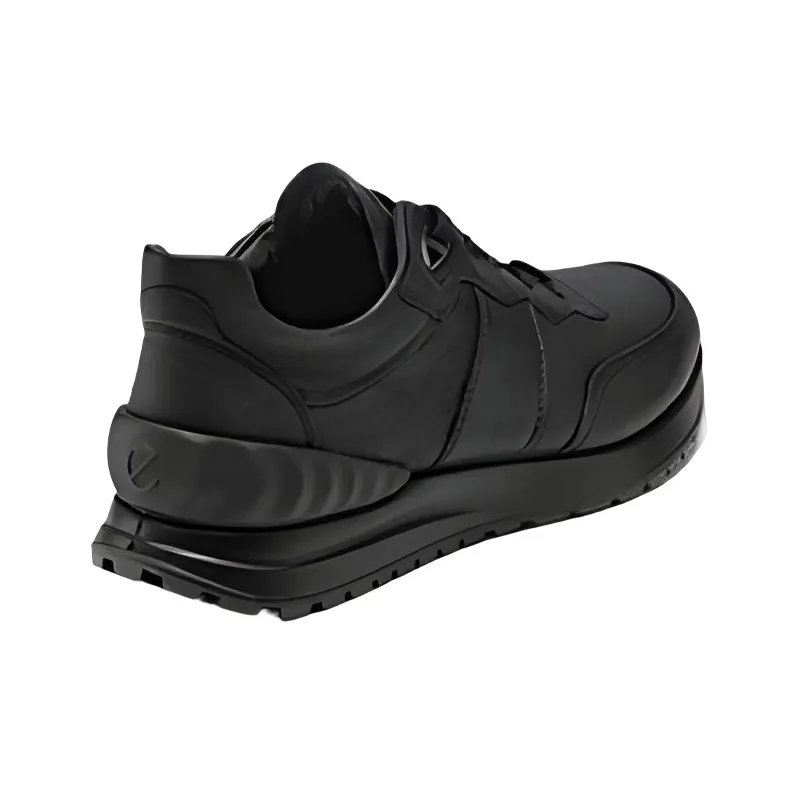 Ecco Ya Yue Cushioned Slip Resistant Abrasion Resistant Low Top Casual Shoes Men's Black-3