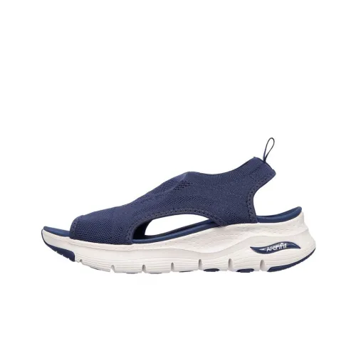 Skechers Arch Fit Series Beach Sandals Women's Marine Blue/White