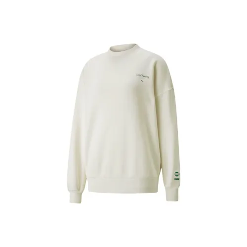 PUMA Sweatshirts Women's Ivory White